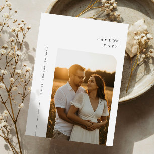 Save The Date Mariage Élégant Photo Moderne