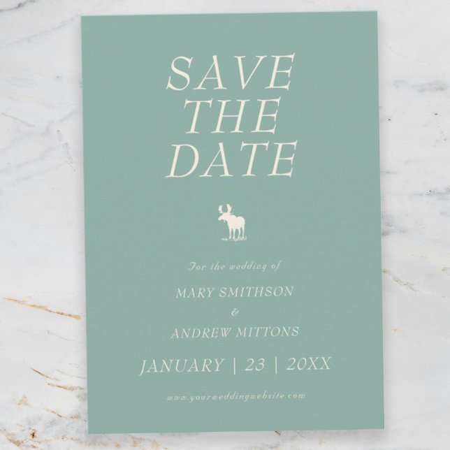 Save The Date Mariage Élégant Rustique Enregistrez la Date (Créateur téléchargé)