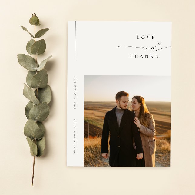 Save The Date Mariage Élégant Simple Moderne Photo (Créateur téléchargé)