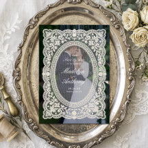 Mariage Élégant Vintage Floral Broderie Anglaise C