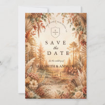 Mariage enchanté boho en forêt