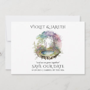 Save The Date Mariage Enchanté Bois Enregistrer La Date