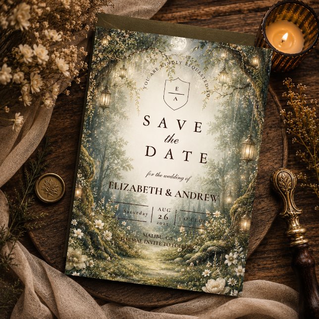 Save The Date Mariage Enchanté en Forêt Enchantée (Créateur téléchargé)