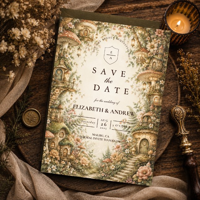 Save The Date Mariage Enchanté et Fantastique en Forêt (Créateur téléchargé)