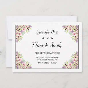 Save The Date Mariage Enregistrer la date PostCard