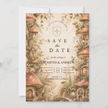 Mariage Fantaisiste en Forêt de Champignons