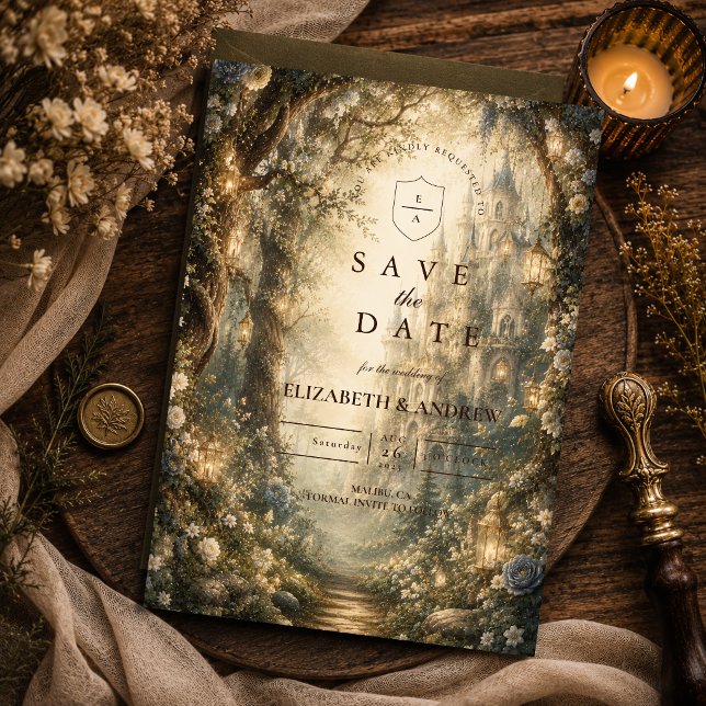 Save The Date Mariage Fantastique en Forêt Enchantée (Créateur téléchargé)