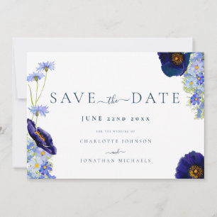 Save The Date Mariage Fleur sauvage moderne