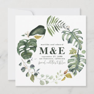 Save The Date Mariage floral aquarelle enregistrer la date