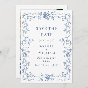 Save The Date Mariage Floral de la Renaissance