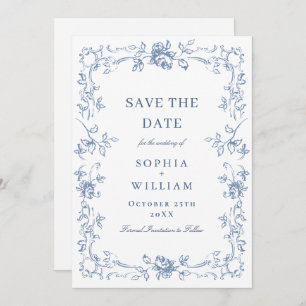 Save The Date Mariage Floral de la Renaissance