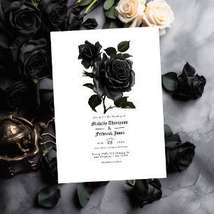 Save The Date Mariage Floral Gothique Vintage
