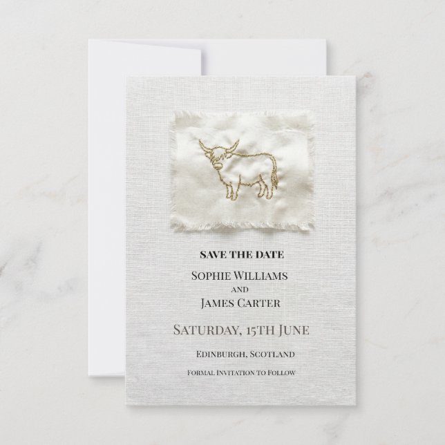 Save The Date Mariage Floral Neutre (Devant)