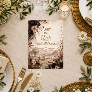 Save The Date Mariage Floral Occidental Humeur