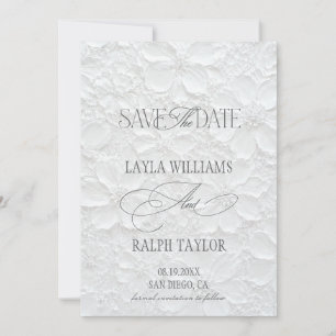 Save The Date Mariage Floral Vieille Fortune