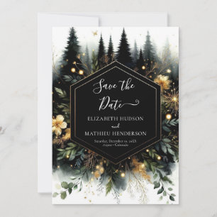 Save The Date Mariage forestier enchanté minimaliste personnalis
