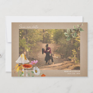 Save The Date Mariage forestier Photo Cardstock Enregistrer la d