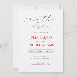 Save The Date Mariage Français Kissed Sweet Berry Raisins