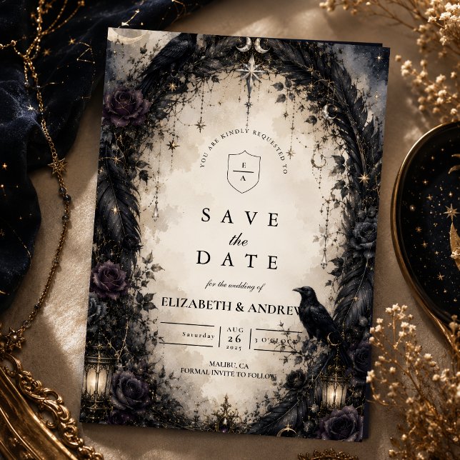 Save The Date Mariage gothique céleste enchanté (Créateur téléchargé)