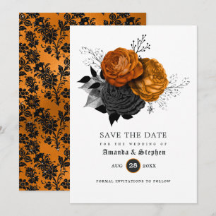 Save The Date Mariage gothique vintage