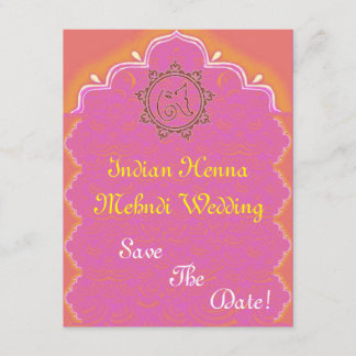 Save The Date mariage henné indien