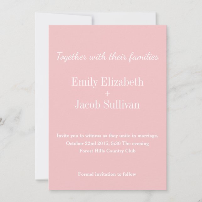 Save The Date Mariage Inspiré Aquarelle - Turquoise Enregistrer  (Devant)