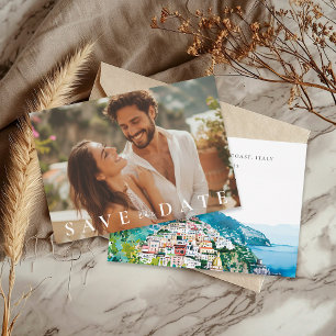 Save The Date Mariage italien de la côte d'Amalfi