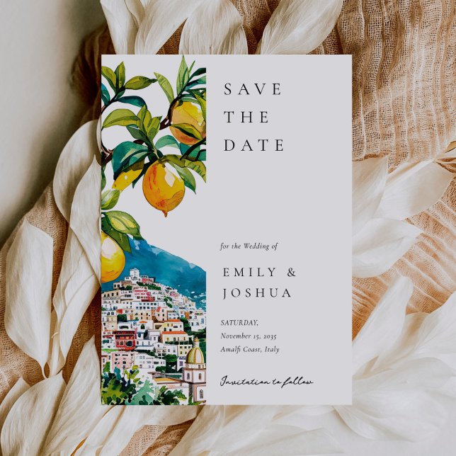 Save The Date Mariage italien de la côte d'Amalfi (Créateur téléchargé)
