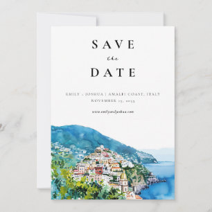 Save The Date Mariage italien de la côte d'Amalfi