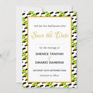 Save The Date MARIAGE JAMAÏQUE Célébration Coutume Chrétienne