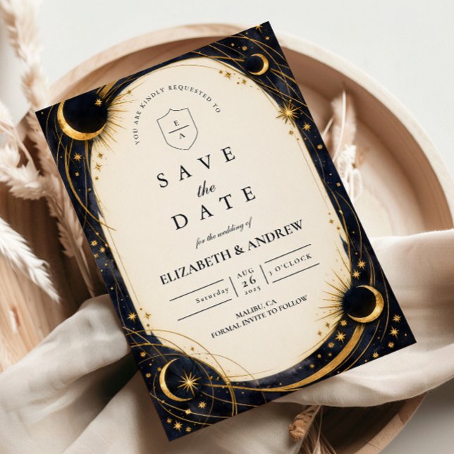 Save The Date Mariage Jardin de Nuit Céleste (Créateur téléchargé)