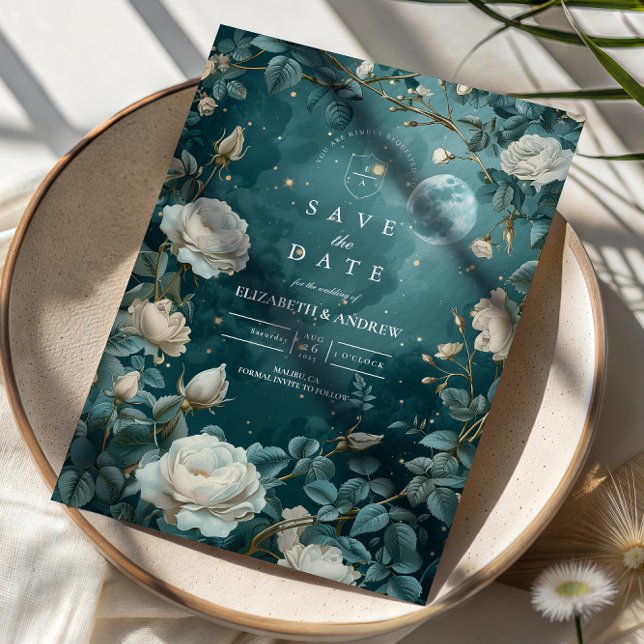 Save The Date Mariage Jardin Nuit Céleste (Créateur téléchargé)