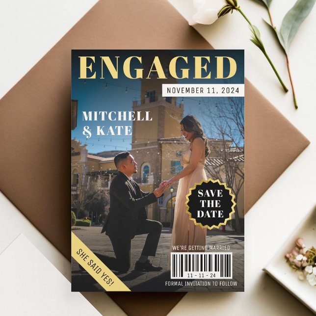 Save The Date Mariage magazine (Magazine Wedding Save The Date
)