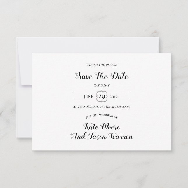 Save The Date Mariage magique dans le jardin (Devant)