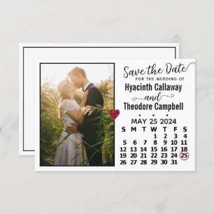 Save The Date Mariage mai 2024 Calendrier personnalisé photo bla