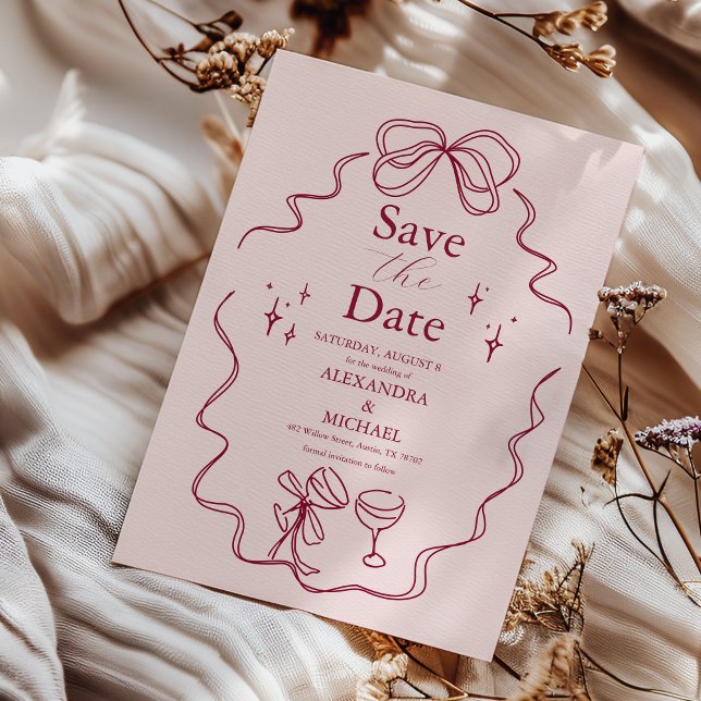 Save The Date Mariage Manuscrit à l'Arche Quirky (Créateur téléchargé)