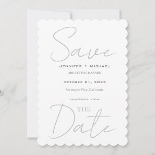 Save The Date Mariage mariage Calligraphie minimaliste