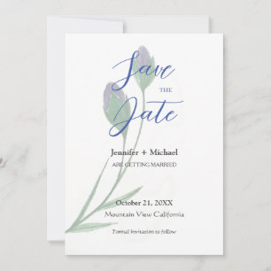 Save The Date Mariage mariage Calligraphie minimaliste Florale