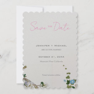 Save The Date Mariage mariage Calligraphie minimaliste Florale