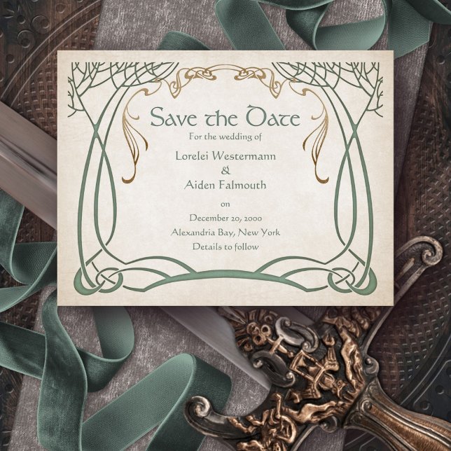 Save The Date Mariage médiéval celtique fantastique (Créateur téléchargé)
