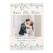 Mariage Minimaliste Botanique Vert Sauge Simple