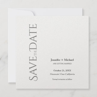 Save The Date Mariage Minimaliste Calligraphie Script