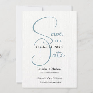 Save The Date Mariage Minimaliste Calligraphie Script