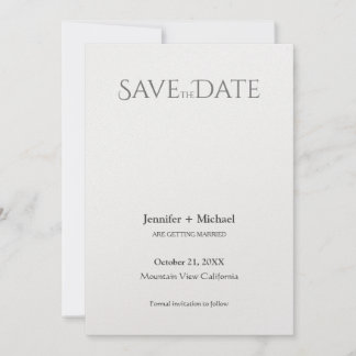 Save The Date Mariage Minimaliste Calligraphie Script