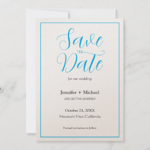 Save The Date Mariage Minimaliste Calligraphie Script