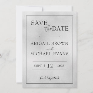 Save The Date Mariage minimaliste Enregistrer la date