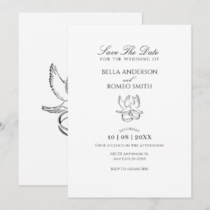 Save The Date Mariage minimaliste moderne