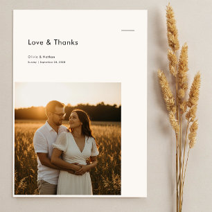 Save The Date Mariage minimaliste moderne à petit budget avec de