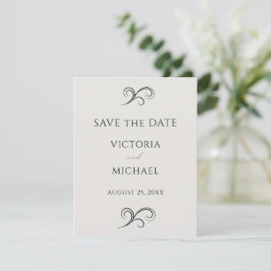 Save The Date Mariage minimaliste neutre moderne