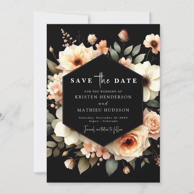 Save The Date Mariage minimaliste personnalisé (Devant)